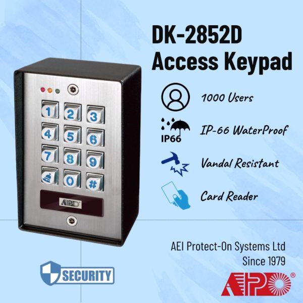 DK-2852C (P2) Keypad with AP-02 Wi-Fi Module - Image 4