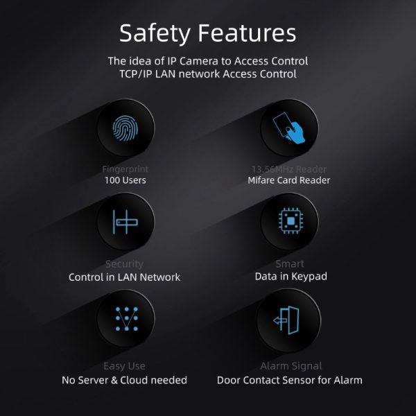 DK-6812 Network Fingerprint Keypad (MIFARE Card Reader) - Image 8