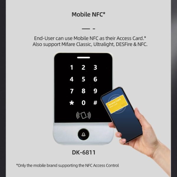DK-6812 Network Fingerprint Keypad (MIFARE Card Reader) - Image 9
