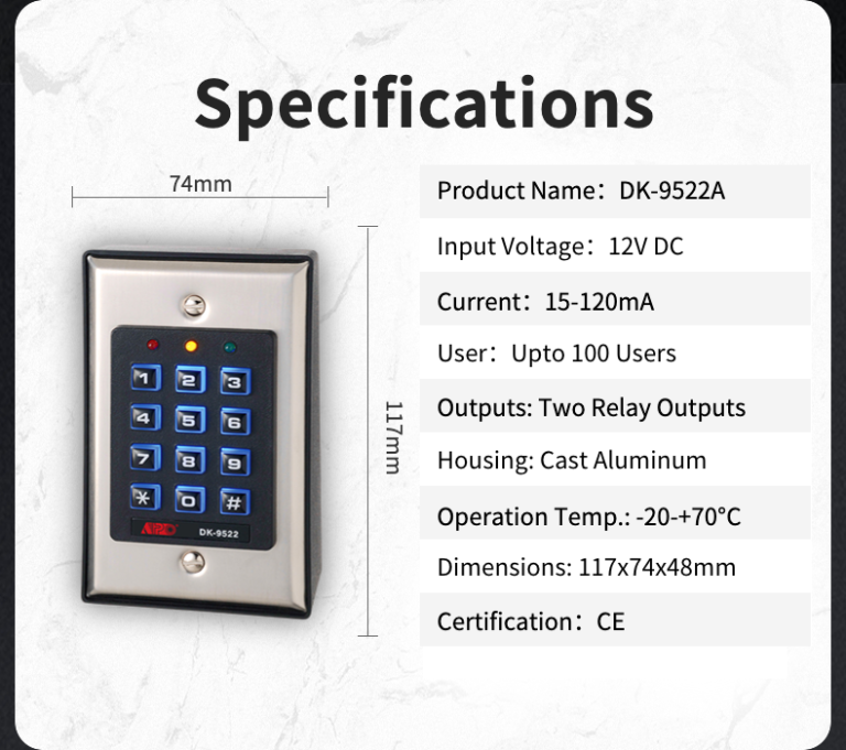 DK-9522A Keypad